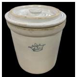 #3 Crown Crock wï¿½ Lid