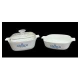 1 & 1 1/2 Qt Blue Cornflower Corning Ware