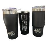 (8) Travel Mugs, Cereal Storage, Note Pads & Gift