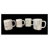 (4) RAE DUNN MUGS