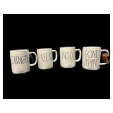 (4) RAE DUNN MUGS