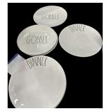 (6) RAE DUNN GOBBLE & DINNER PLATES