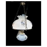 Blue & White Hanging Lamp