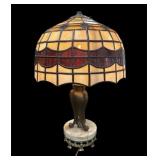19 ï¿½  Stained Leaded Glass Lamp