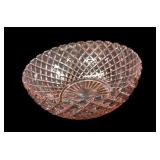 Pink Waterford Waffle Pattern Bowl