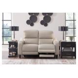 Ashley Mercomatic Power Reclining Leather Love