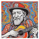 Willie Nelson Maze Hand Signed by Charis