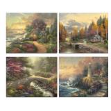 Faith & Peace Set of 4 by Kinkade
