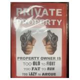 12in X 17in Metal Indoor Outdoor Sign