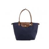 LONGCHAMP Navy & Brown Hand Bag