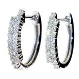 Brilliant 1/2 ct Lab Diamond Hoop Earrings