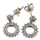 10kt Gold Quality 1/2 ct Natural Diamond Earrings