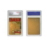 23K Gold Donald Trump Red Card