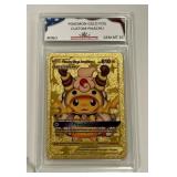 Pokï¿½mon Gold Foil Custom Pikachu Card