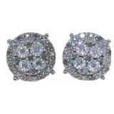 Round Brilliant Diamond Stud Earrings