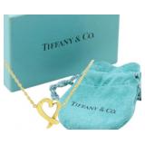 Tiffany & Co 18kt Gold Loving Heart Necklace