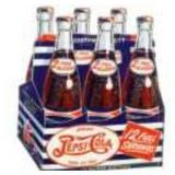 Pepsi Cola 6 Pack Bottle Die Cut Sign