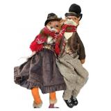 Mr & Mrs Fox Resin Cracker Barrel