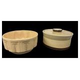 Haeger Bowl & Ginger Hand Decorated Stoneware