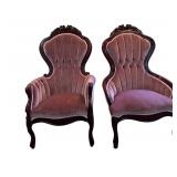 Rose Back Parlor Chairs