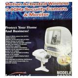 Motion activated wireless 2.4 GHZ security camera