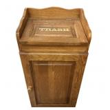 Oak Trash Cabinet