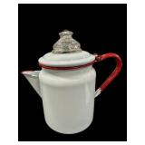 Enamel Ware Coffee Pot wï¿½ Guts Inside