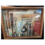 Showcase wï¿½ Vintage Advertising Thimbles, Letter