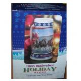(6) Budweiser Holiday Steins
