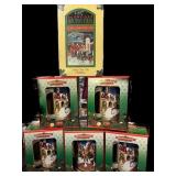 (6) Budweiser Holiday Steins