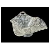Cambridge Rose Point Etched Glass Bowl