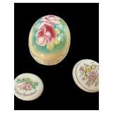 Egg Box & 2 Trinket Boxes
