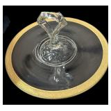 Viking Gold Trim Cookie Plate