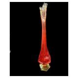 Viking Amberina Bud Vase