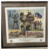 Framed & Matted Military Picture