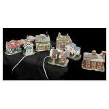 7 Building Lighted Christmas Village