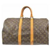 LOUIS VUITTON Monogram Keepall 45 Handbag