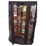 Beautiful Curved Glass China Cabinet