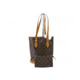 Louis Vutton Monogram Bucket Bag With Pouch