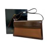 Yves Saint Laurent Bronze Enamel Shoulder Bag