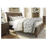 King Ashley Flynnter 4-PC Sleigh  Bedroom Group