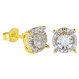 Princess Cut 1/4 ct Diamond Stud Earrings