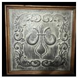 27-in Metal & Wood Decorative Wall Art