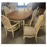 (9) PCS Estate Table And Eight Chairs With Three
