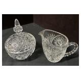 Crystal Sugar & Creamer