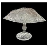 Crystal Pedestal Curved Dish