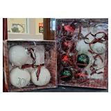 Rae Dunn Glass Christmas Ornaments