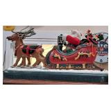 Eletric Santa with Sleigh & Reindeer