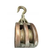 Vintage Double Block & Pully
