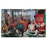 HomeTowne Express Train Engine with Christmas